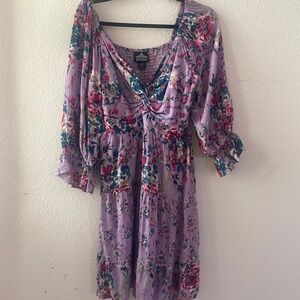 Purple Floral Dress